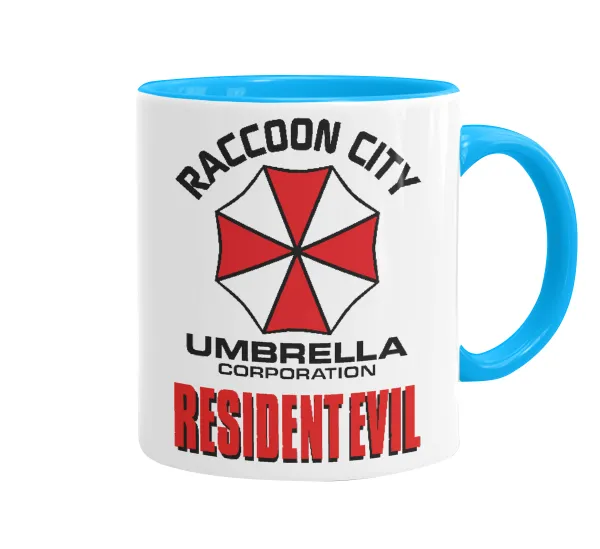 Resident Evil — Mug colored light blue, ceramic, 330ml