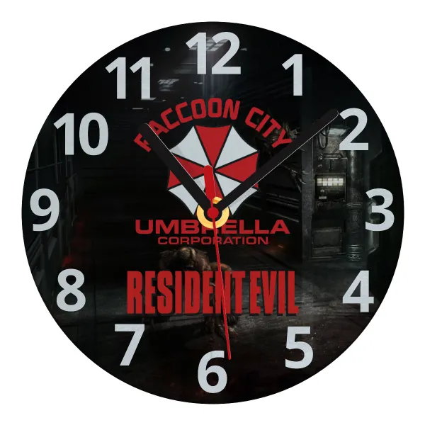Resident Evil — Ρολόι τοίχου γυάλινο 20cm