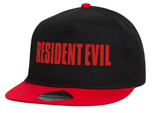 Resident Evil — Children's Flat Snapback Hat, Black/Red (100% COTTON, CHILDREN'S, UNISEX, ONE SIZE)