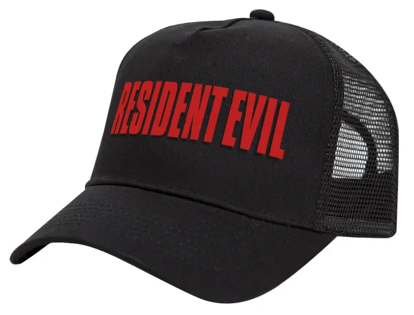 Resident Evil — Trucker Hat with Mesh, Black, (COTTON, KIDS, UNISEX, ONE SIZE)