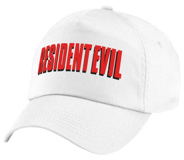 Resident Evil — Πεντάφυλλο καπέλο Λευκό, 100% Βαμβακερό (Twill), με ρύθμιση, unisex