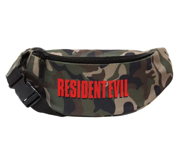 Resident Evil — Unisex τσαντάκι μέσης (μπανάνα) χρώματος παραλλαγή Jungle με 2 τσέπες