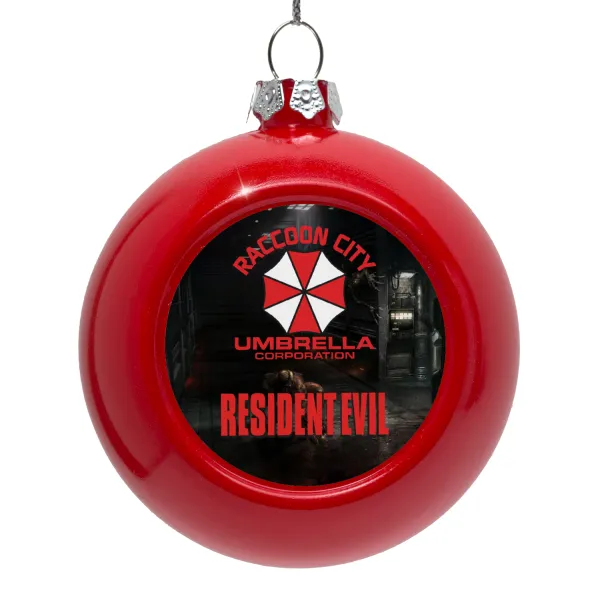 Resident Evil — Red Christmas tree ornament bauble 8cm