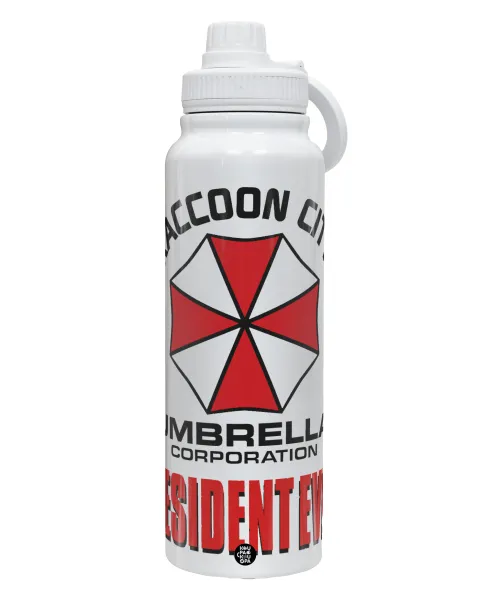 Resident Evil — 1L Stainless Steel Thermal Bottle with Phone Holder & Double Wall Insulation