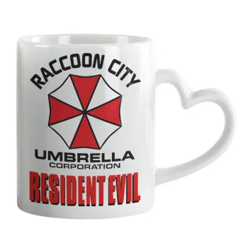 Resident Evil, Mug heart handle, ceramic, 330ml