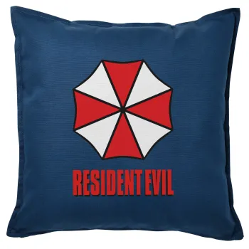 Resident Evil, Μαξιλάρι καναπέ Μπλε 100% βαμβάκι, περιέχεται το γέμισμα (50x50cm)