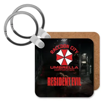 Resident Evil, Μπρελόκ Ξύλινο τετράγωνο MDF