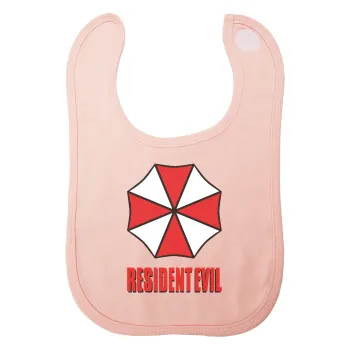 Resident Evil, Σαλιάρα με Σκρατς ΡΟΖ 100% Organic Cotton (0-18 months)