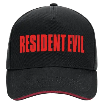 Resident Evil, DRILL Adult Ultimate Hat BLACK/RED, (100% COTTON, ADULT, UNISEX, ONE SIZE)