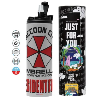 Resident Evil, Tumbler stainless steel GREY 600ml