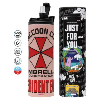 Resident Evil, Tumbler stainless steel PINK 600ml