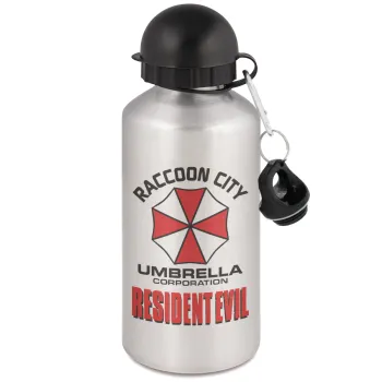 Resident Evil, Metallic water jug, Silver, aluminum 500ml