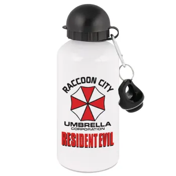 Resident Evil, Metal water bottle, White, aluminum 500ml