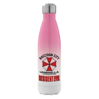 Resident Evil, Metal mug thermos Pink/White (Stainless steel), double wall, 500ml