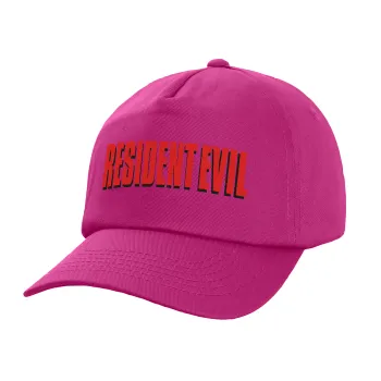 Resident Evil, Καπέλο Ενηλίκων Baseball, 100% Βαμβακερό,  Φούξια,(purple) (ΒΑΜΒΑΚΕΡΟ, ΕΝΗΛΙΚΩΝ, UNISEX, ONE SIZE)