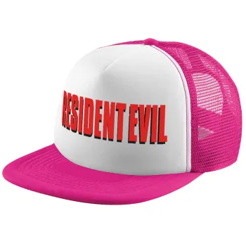 Resident Evil, Child's Soft Trucker Hat with Pink/White Mesh (POLYESTER, CHILD, ONE SIZE)