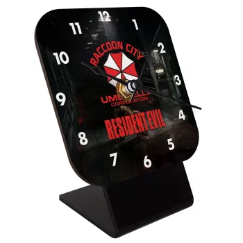 Resident Evil, Επιτραπέζιο ρολόι ξύλινο με δείκτες (10cm)