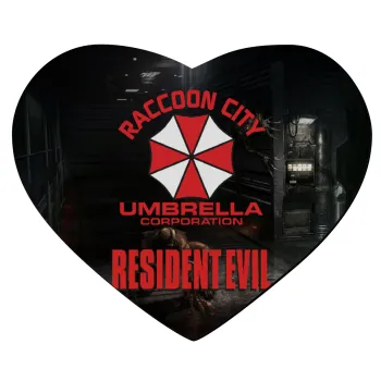 Resident Evil, Mousepad heart 23x20cm