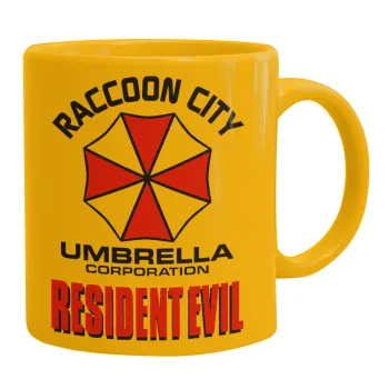 Resident Evil, Κούπα, κεραμική κίτρινη, 330ml
