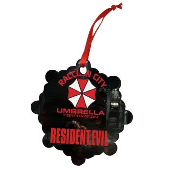 Resident Evil, Στολίδι Χριστουγεννιάτικο στολίδι snowflake ξύλινο 7.5cm