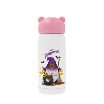 Happy Halloween (Χαλοουίν), Pink stainless steel thermal flask, 320ml