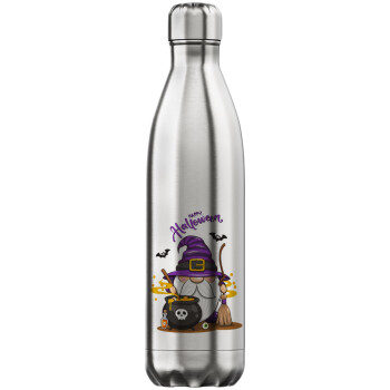 Happy Halloween (Χαλοουίν), Μεταλλικό παγούρι θερμός Inox (Stainless steel), διπλού τοιχώματος, 750ml