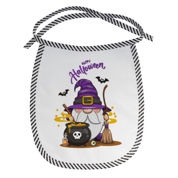 Happy Halloween (Χαλοουίν), Σαλιάρα μωρού αλέκιαστη με κορδόνι Μαύρη