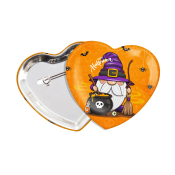 Happy Halloween (Χαλοουίν), Κονκάρδα παραμάνα καρδιά (57x52mm)