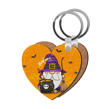 Happy Halloween (Χαλοουίν), Μπρελόκ Ξύλινο καρδιά MDF