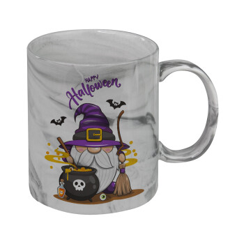 Happy Halloween (Χαλοουίν), Mug ceramic marble style, 330ml