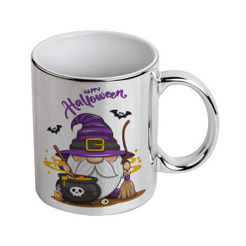 Happy Halloween (Χαλοουίν), Κούπα κεραμική, ασημένια καθρέπτης, 330ml