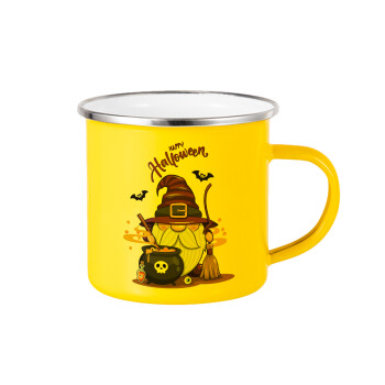 Happy Halloween (Χαλοουίν), Κούπα Μεταλλική εμαγιέ Κίτρινη 360ml