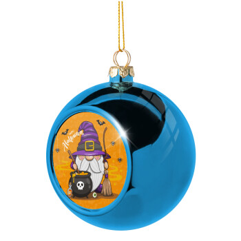 Happy Halloween (Χαλοουίν), Χριστουγεννιάτικη μπάλα δένδρου Μπλε 8cm