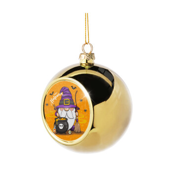 Happy Halloween (Χαλοουίν), Golden Christmas tree ball ornament 8cm