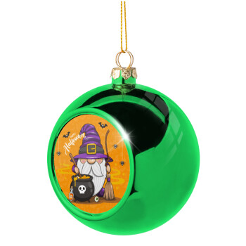 Happy Halloween (Χαλοουίν), Χριστουγεννιάτικη μπάλα δένδρου Πράσινη 8cm