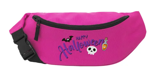 Happy Halloween (Χαλοουίν) — Unisex waist bag (banana) in PINK color with 2 pockets
