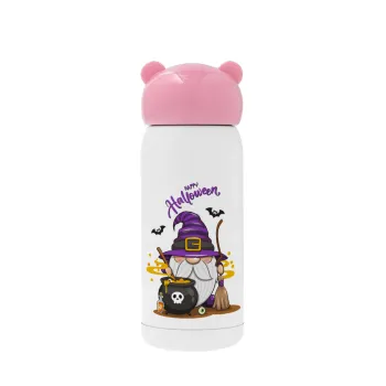 Happy Halloween (Χαλοουίν), Ροζ ανοξείδωτο παγούρι θερμό (Stainless steel), 320ml