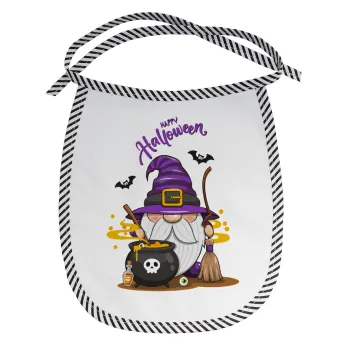 Happy Halloween (Χαλοουίν), Σαλιάρα μωρού αλέκιαστη με κορδόνι Μαύρη