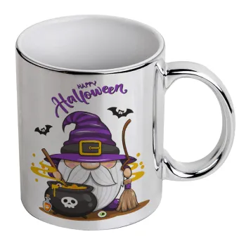 Happy Halloween (Χαλοουίν), Κούπα κεραμική, ασημένια καθρέπτης, 330ml