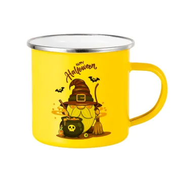 Happy Halloween (Χαλοουίν), Κούπα Μεταλλική εμαγιέ Κίτρινη 360ml
