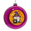 Purple Christmas tree ornament bauble 8cm