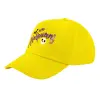 Child's Baseball Cap, 100% Cotton Twill, Yellow (COTTON, CHILD, UNISEX, ONE SIZE)