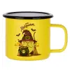 Metallic enamel MATT Yellow cup 360ml