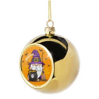 Happy Halloween (Χαλοουίν), Golden Christmas tree ball ornament 8cm