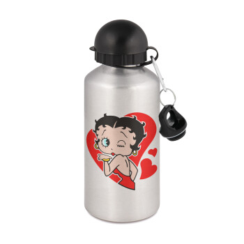 Betty Boop, Metallic water jug, Silver, aluminum 500ml