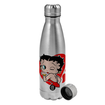Betty Boop, Μεταλλικό παγούρι νερού, ανοξείδωτο ατσάλι, 750ml