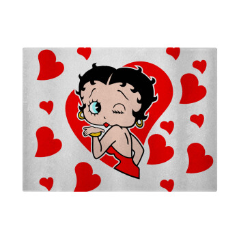 Betty Boop, Επιφάνεια κοπής γυάλινη (38x28cm)
