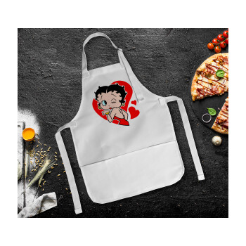 Betty Boop, Ποδιά Σεφ Ολόσωμη Παιδική (με ρυθμιστικά και 2 τσέπες)