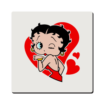 Betty Boop, Τετράγωνο μαγνητάκι ξύλινο 6x6cm