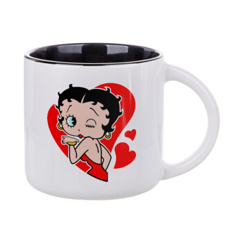 Betty Boop, Κούπα κεραμική 400ml Λευκή/Μαύρη